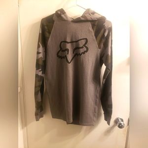Men's Fox long sleeve with hoody